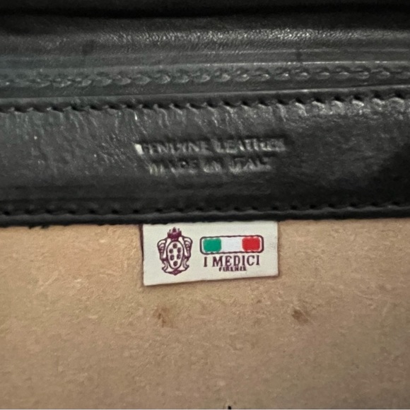 NWOT I Medici Leather Firenze Briefcase Messenger Bag - Picture 12 of 14